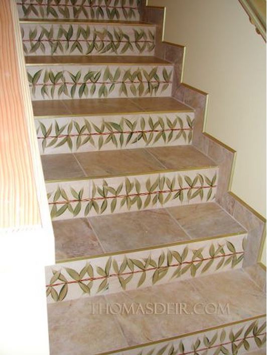 Entry Stairs Tile Murals